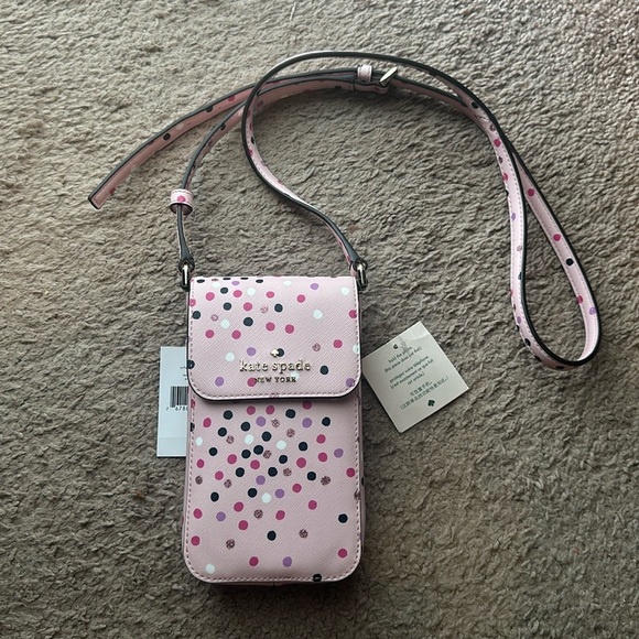 Kate Spade light polka dot mini crossbody purse - Picture 1 of 1
